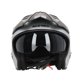 ACERBIS ARIA METALLIC URBANO MOTO CAPACETES JATO PRATA METÁLICA